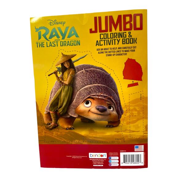 Raya and the Last Dragon Bundle – Toy Figurines and Coloring Book Gift Set - Picture 3 of 13